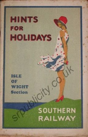 Hints for Holidays - 1929 - Isle of Wight